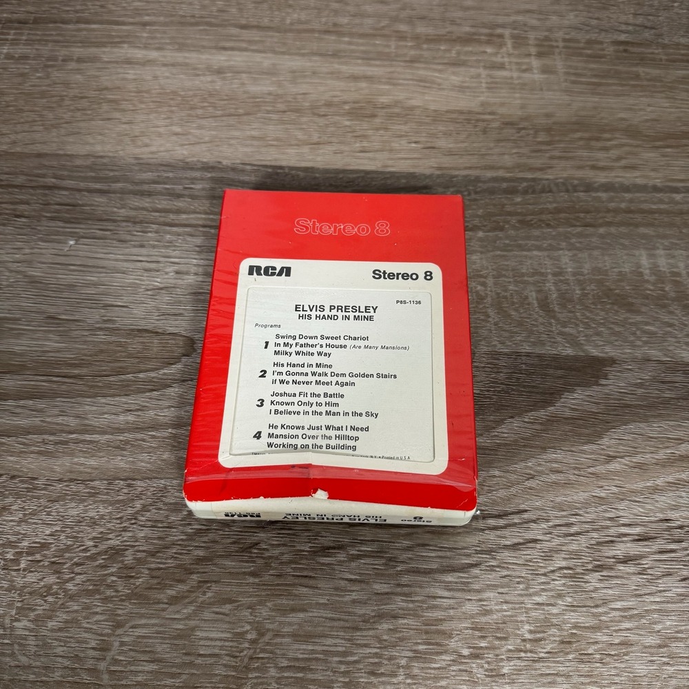 Elvis Presley His‎ Hand in Mine 8-Track Tape Vintage RCA P8S-1136 Gospel - Picture 3 of 3